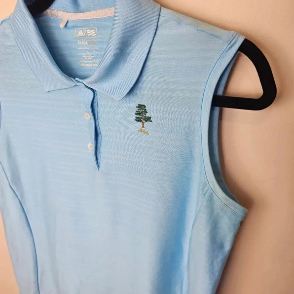 Adidas Clima Cool Sleeveless‎ Collared Blue Golf Size Large - Picture 5 of 7